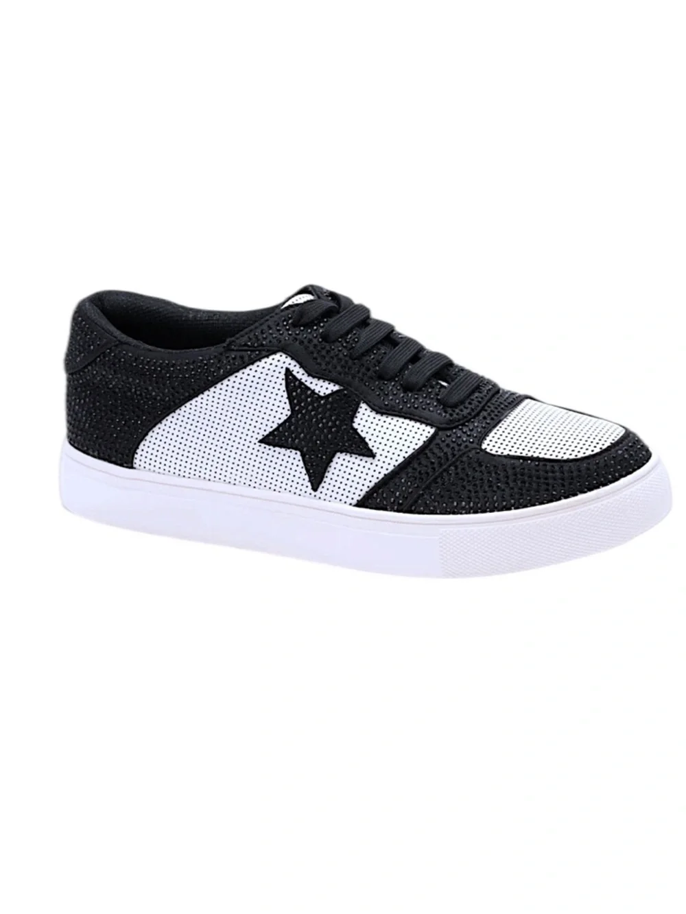 CORKEYS LEGENDARY Black Crystal Star Sneakers